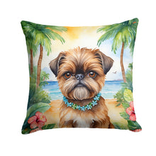 Load image into Gallery viewer, Brussels Griffon Luau Throw Pillow