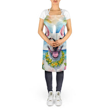 Load image into Gallery viewer, Bull Terrier Luau Apron – Artist-Designed Kitchen, BBQ &amp; Craft Apron