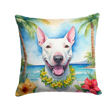 Load image into Gallery viewer, Bull Terrier Luau Throw Pillow
