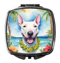 Load image into Gallery viewer, Bull Terrier Luau Compact Mirror – Stylish Purse Mirror with Artistic Covers