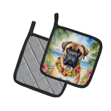 Load image into Gallery viewer, Bullmastiff Luau Pot Holders - Set of 2 Decorative Kitchen Helpers | Made in the USA