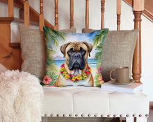 Load image into Gallery viewer, Bullmastiff Luau Throw Pillow - 14x14 Decorative Pillow – Art for Your Home &amp; Patio