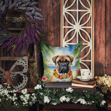 Load image into Gallery viewer, Bullmastiff Luau Throw Pillow - 14x14 Decorative Pillow – Art for Your Home &amp; Patio