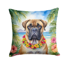 Load image into Gallery viewer, Bullmastiff Luau Throw Pillow