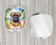 Load image into Gallery viewer, Bullmastiff Luau Compact Mirror – Stylish Purse Mirror with Artistic Covers