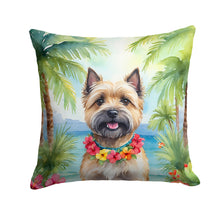 Load image into Gallery viewer, Cairn Terrier Luau Throw Pillow - 14x14 Decorative Pillow – Art for Your Home &amp; Patio