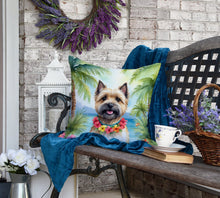 Load image into Gallery viewer, Cairn Terrier Luau Throw Pillow