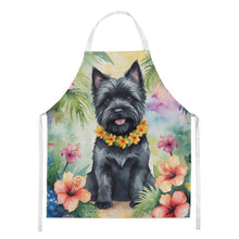 Load image into Gallery viewer, Cairn Terrier Luau Apron – Artist-Designed Kitchen, BBQ &amp; Craft Apron
