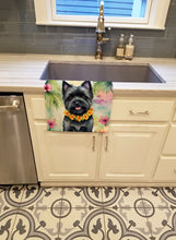 Load image into Gallery viewer, Cairn Terrier Luau Kitchen Towel