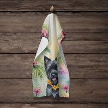 Load image into Gallery viewer, Cairn Terrier Luau Kitchen Towel