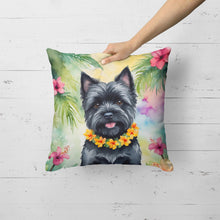 Load image into Gallery viewer, Cairn Terrier Luau Throw Pillow