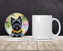 Load image into Gallery viewer, Cairn Terrier Luau Large Sandstone Coasters Pack of 4