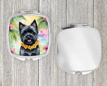 Load image into Gallery viewer, Cairn Terrier Luau Compact Mirror – Stylish Purse Mirror with Artistic Covers