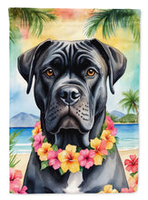 Load image into Gallery viewer, Cane Corso Luau Garden Flag – Tropical Dog Decor with Hibiscus &amp; Palm Leaves