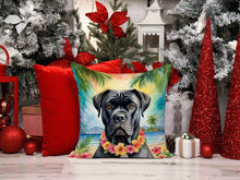 Load image into Gallery viewer, Cane Corso Luau Throw Pillow - 14x14 Decorative Pillow – Art for Your Home &amp; Patio
