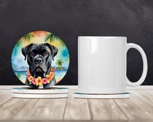 Load image into Gallery viewer, Cane Corso Luau Large Sandstone Coasters Pack of 4