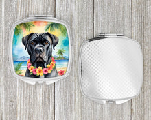 Load image into Gallery viewer, Cane Corso Luau Compact Mirror – Stylish Purse Mirror with Artistic Covers