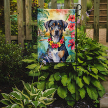 Load image into Gallery viewer, Catahoula Luau Garden Flag – Tropical Dog Decor with Hibiscus &amp; Palm Leaves