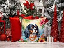 Load image into Gallery viewer, Cavalier Spaniel Luau Throw Pillow - 14x14 Decorative Pillow – Art for Your Home &amp; Patio