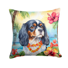 Load image into Gallery viewer, Cavalier Spaniel Luau Throw Pillow - 14x14 Decorative Pillow – Art for Your Home &amp; Patio