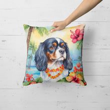 Load image into Gallery viewer, Cavalier Spaniel Luau Throw Pillow