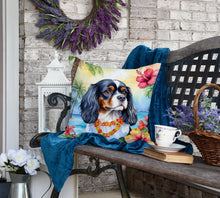 Load image into Gallery viewer, Cavalier Spaniel Luau Throw Pillow