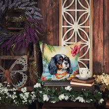 Load image into Gallery viewer, Cavalier Spaniel Luau Throw Pillow