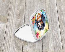 Load image into Gallery viewer, Cavalier Spaniel Luau Compact Mirror – Stylish Purse Mirror with Artistic Covers