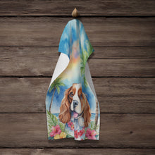 Load image into Gallery viewer, Cavalier Spaniel Luau Kitchen Towel