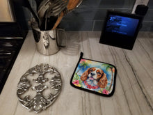 Load image into Gallery viewer, Cavalier Spaniel Luau Pot Holders - Set of 2 Decorative Kitchen Helpers | Made in the USA