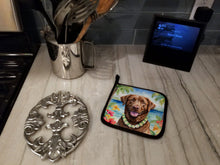 Load image into Gallery viewer, Chesapeake Bay Retriever Luau Pot Holders - Set of 2 Decorative Kitchen Helpers | Made in the USA