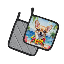 Load image into Gallery viewer, Chihuahua Luau Pot Holders - Set of 2 Decorative Kitchen Helpers | Made in the USA