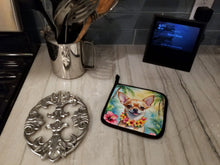 Load image into Gallery viewer, Chihuahua Luau Pot Holders - Set of 2 Decorative Kitchen Helpers | Made in the USA