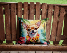 Load image into Gallery viewer, Chihuahua Luau Throw Pillow - 14x14 Decorative Pillow – Art for Your Home &amp; Patio