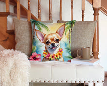 Load image into Gallery viewer, Chihuahua Luau Throw Pillow - 14x14 Decorative Pillow – Art for Your Home &amp; Patio