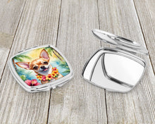 Load image into Gallery viewer, Chihuahua Luau Compact Mirror – Stylish Purse Mirror with Artistic Covers