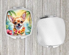 Load image into Gallery viewer, Chihuahua Luau Compact Mirror – Stylish Purse Mirror with Artistic Covers