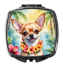 Load image into Gallery viewer, Chihuahua Luau Compact Mirror – Stylish Purse Mirror with Artistic Covers