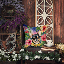 Load image into Gallery viewer, Chihuahua Luau Throw Pillow - 14x14 Decorative Pillow – Art for Your Home &amp; Patio