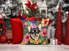 Load image into Gallery viewer, Chihuahua Luau Throw Pillow - 14x14 Decorative Pillow – Art for Your Home &amp; Patio
