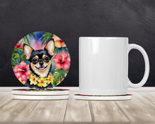 Load image into Gallery viewer, Chihuahua Luau Large Sandstone Coasters Pack of 4