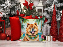 Load image into Gallery viewer, Chow Chow Luau Throw Pillow - 14x14 Decorative Pillow – Art for Your Home &amp; Patio
