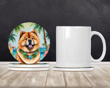 Load image into Gallery viewer, Chow Chow Luau Large Sandstone Coasters Pack of 4