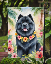 Load image into Gallery viewer, Chow Chow Luau Garden Flag – Tropical Dog Decor with Hibiscus &amp; Palm Leaves