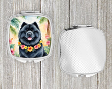 Load image into Gallery viewer, Chow Chow Luau Compact Mirror – Stylish Purse Mirror with Artistic Covers