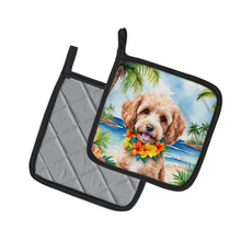 Load image into Gallery viewer, Cockapoo Luau Pot Holders - Set of 2 Decorative Kitchen Helpers | Made in the USA