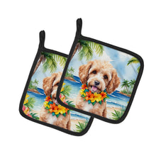 Load image into Gallery viewer, Cockapoo Luau Pot Holders - Set of 2 Decorative Kitchen Helpers | Made in the USA