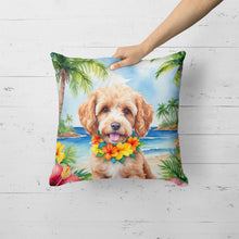 Load image into Gallery viewer, Cockapoo Luau Throw Pillow