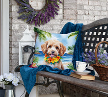 Load image into Gallery viewer, Cockapoo Luau Throw Pillow