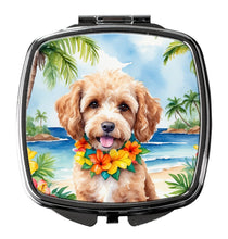 Load image into Gallery viewer, Cockapoo Luau Compact Mirror – Stylish Purse Mirror with Artistic Covers
